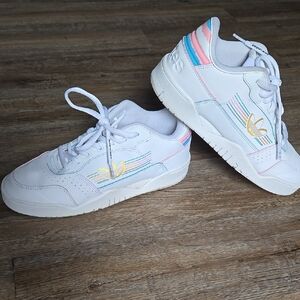 Adidas White and Pink Sneakers Classic Design Pride Love Unites